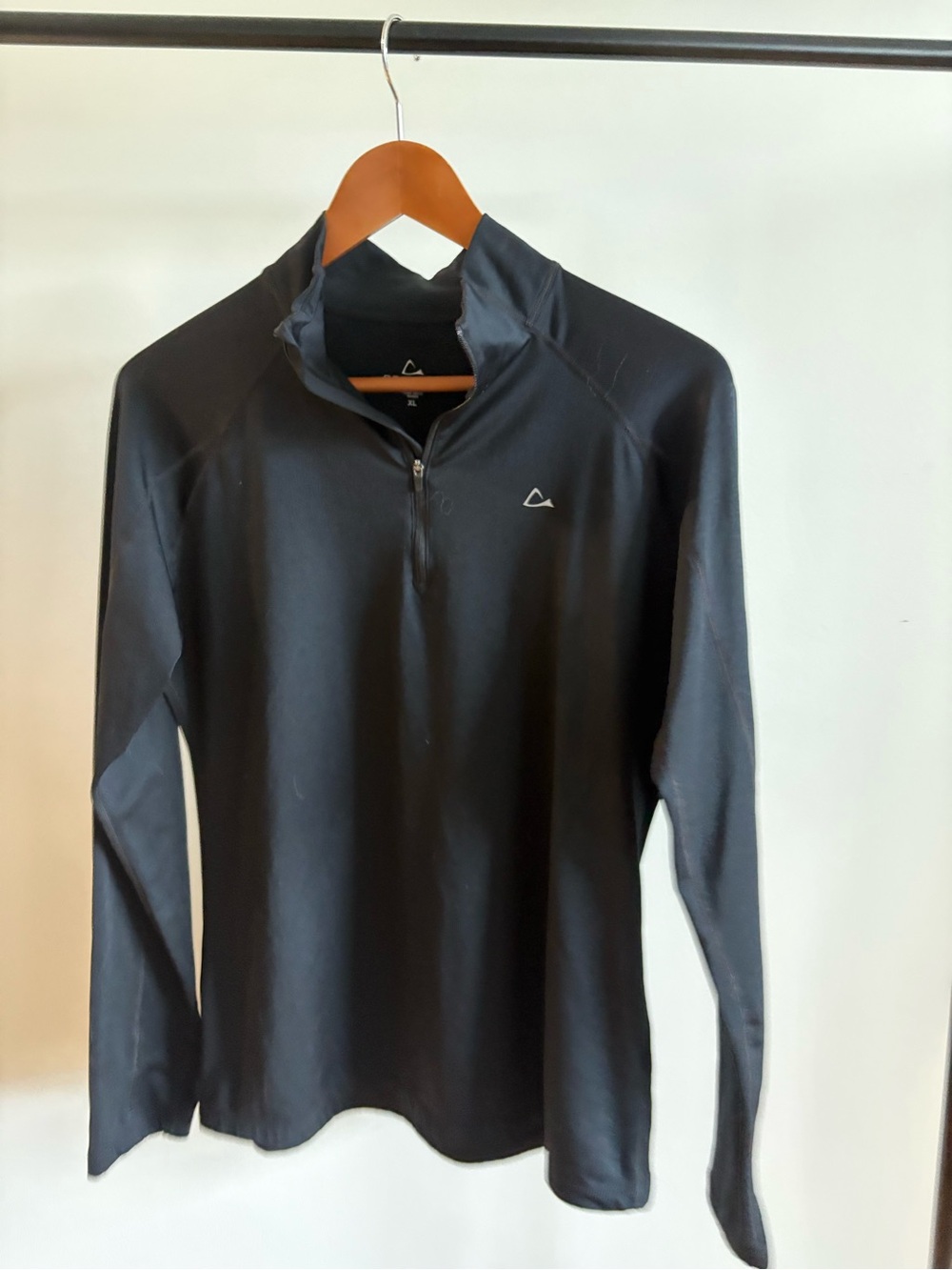 Paradox Black Long-Sleeve Half-Zip Performance Top